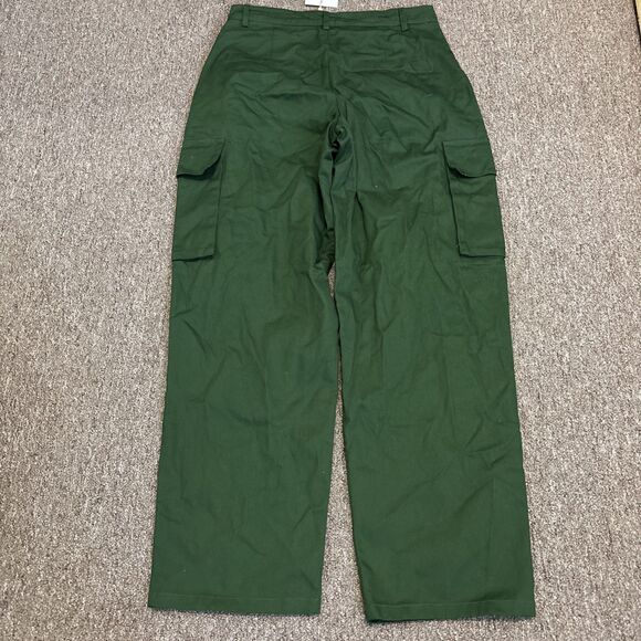 NWT The Frankie Shop Women’s Cargo Pants M - Forest Green - NEW - Picture 12 of 12